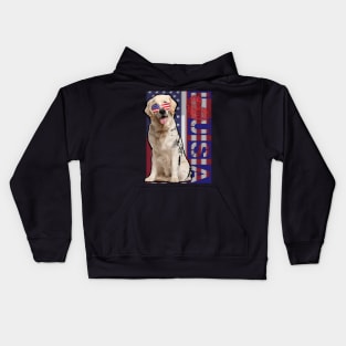 4th of July t-Shirt Fun American Flag Beagle Dog Lover Gift T-Shirt Kids Hoodie